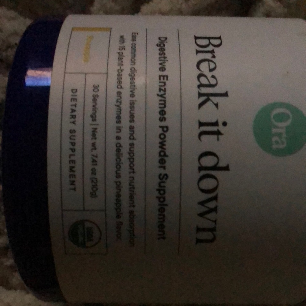 Ora organic break it down digestive powder